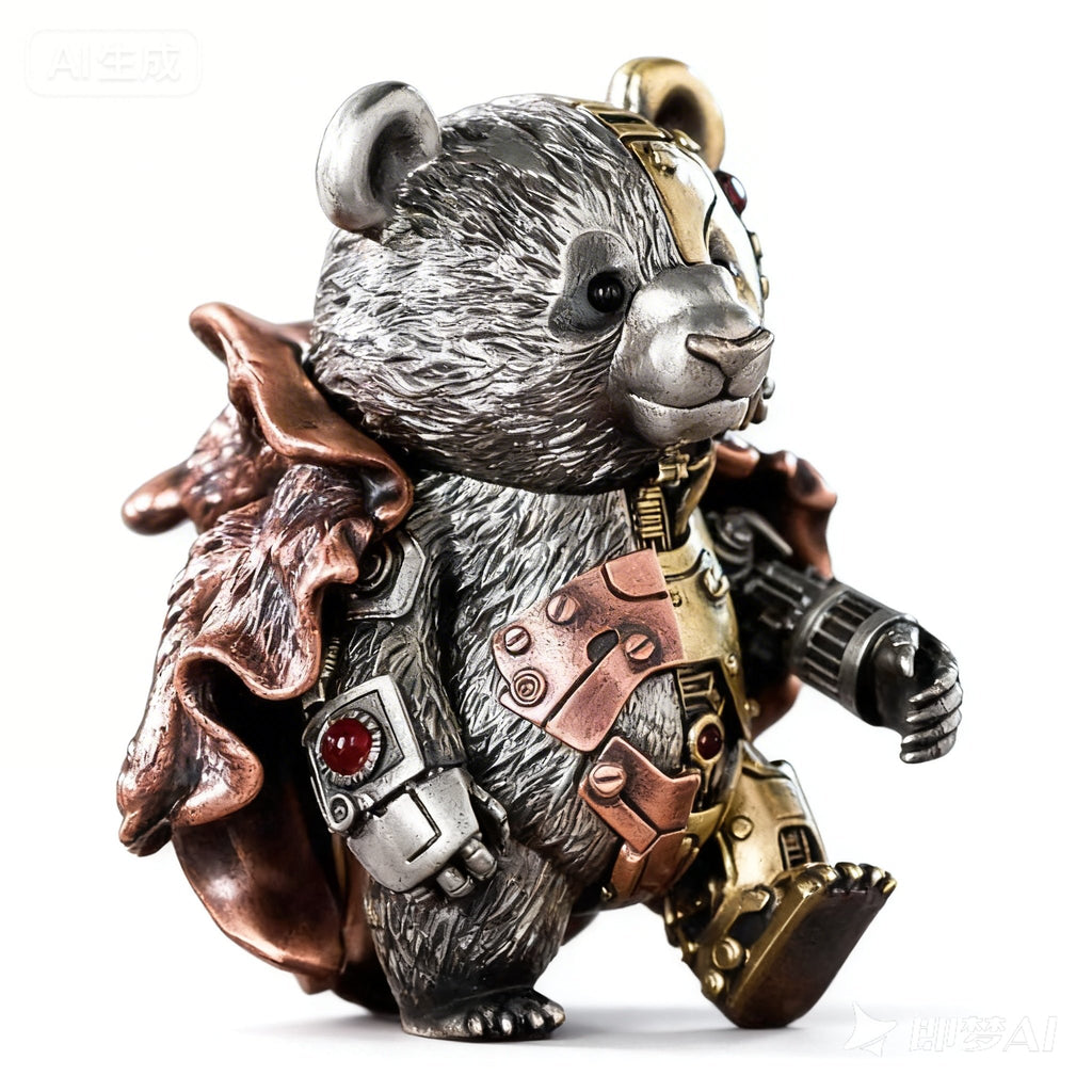 Joints can move brass and peaceful panda