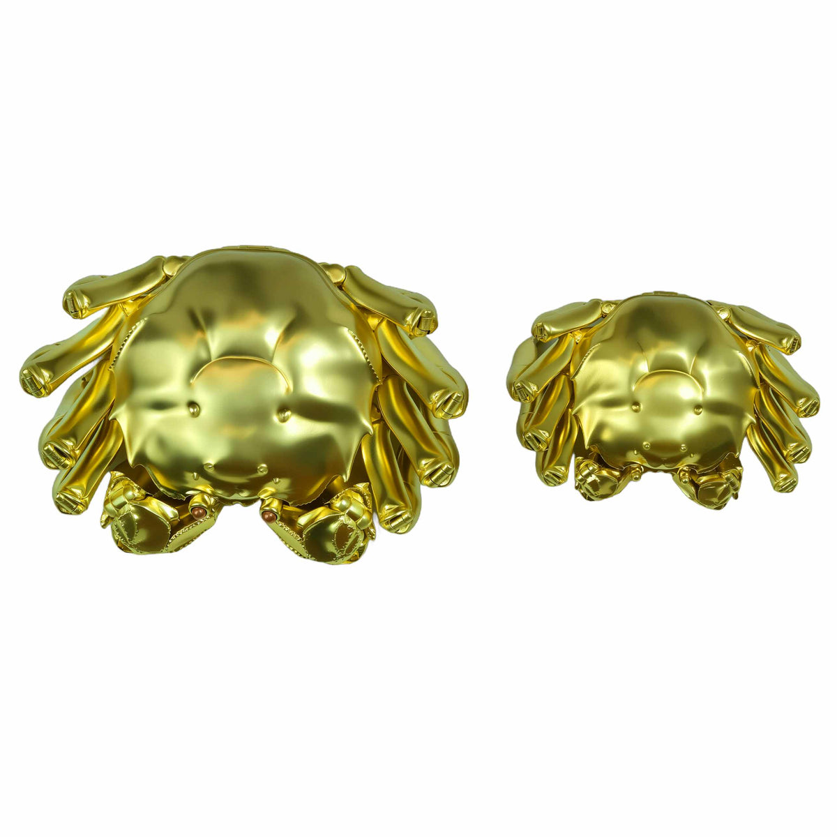 Handmade Solid Brass Crab Figurine – Chinese Feng Shui Wealth Symbol | Fully Articulated Movable Sculpture, Pure Brass Handcrafted Decor, Polished without Coating for Natural Golden Shine